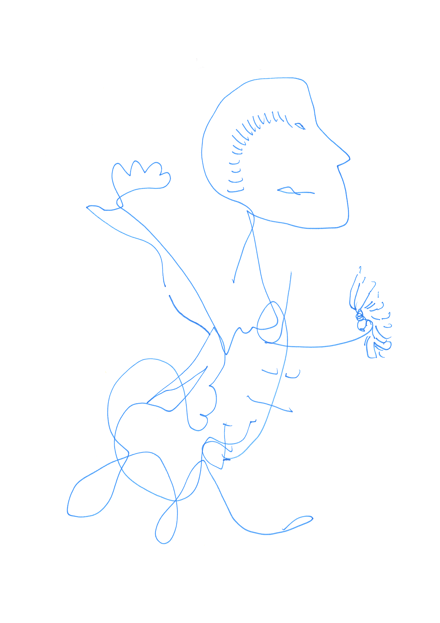 Hannes Kater Tageszeichnung (Zeichnung/drawing) vom 03.04.2024 (1414 x 2000 Pixel)