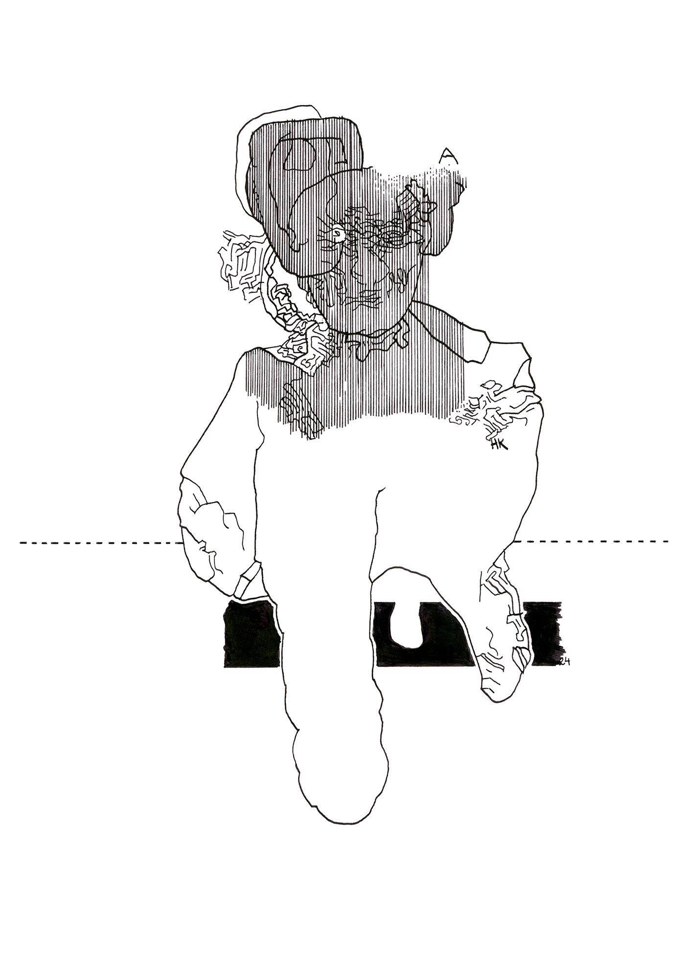 Hannes Kater Tageszeichnung (Zeichnung/drawing) vom 07.05.2024 (1414 x 2000 Pixel)