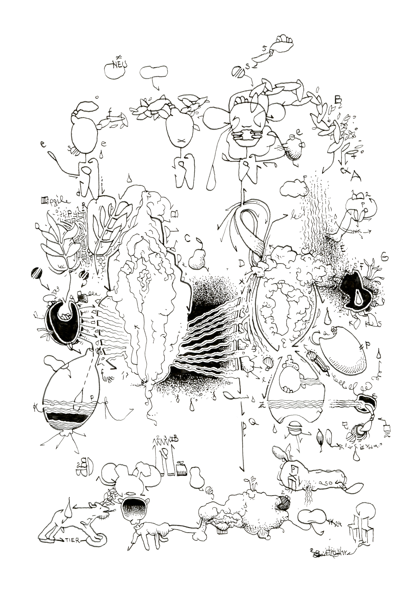 Hannes Kater Tageszeichnung (Zeichnung/drawing) vom 06.06.2024 (1414 x 2000 Pixel)