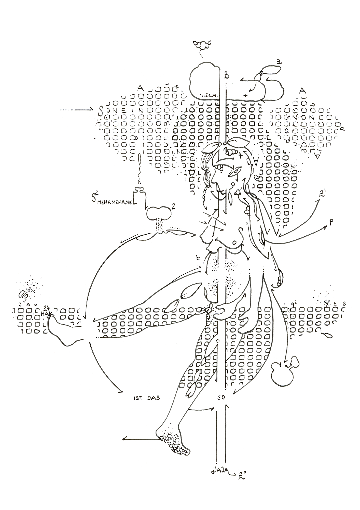 Hannes Kater Tageszeichnung (Zeichnung/drawing) vom 14.10.2024 (1414 x 2000 Pixel)