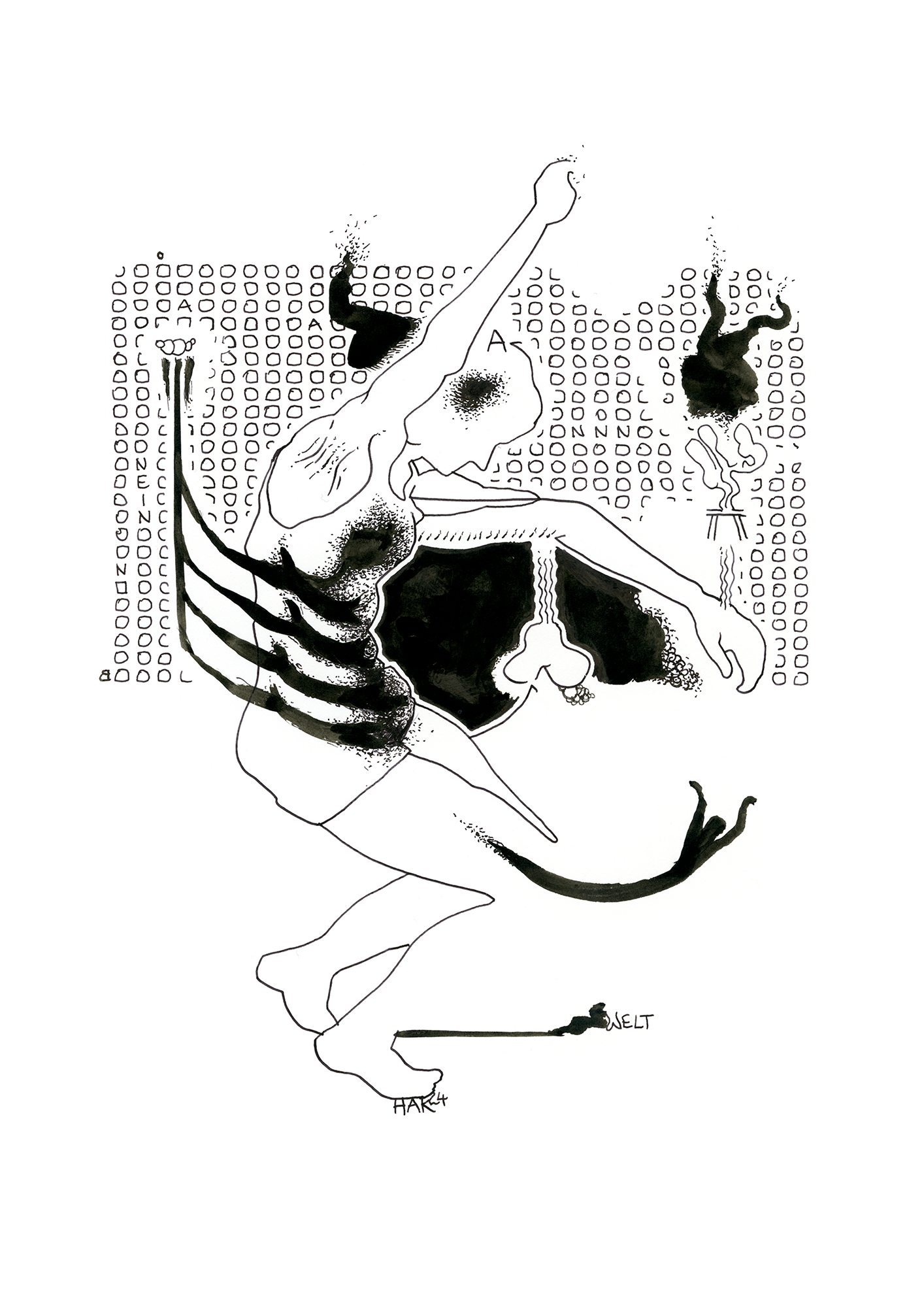 Hannes Kater Tageszeichnung (Zeichnung/drawing) vom 01.10.2024 (1414 x 2000 Pixel)