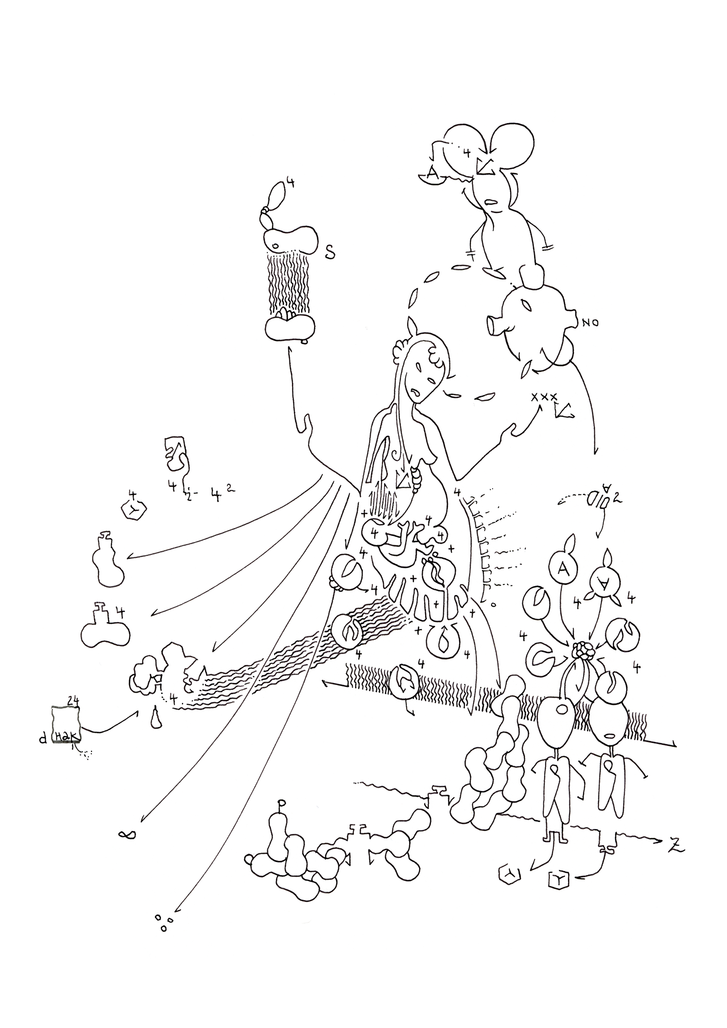 Hannes Kater Tageszeichnung (Zeichnung/drawing) vom 07.10.2024 (1414 x 2000 Pixel)