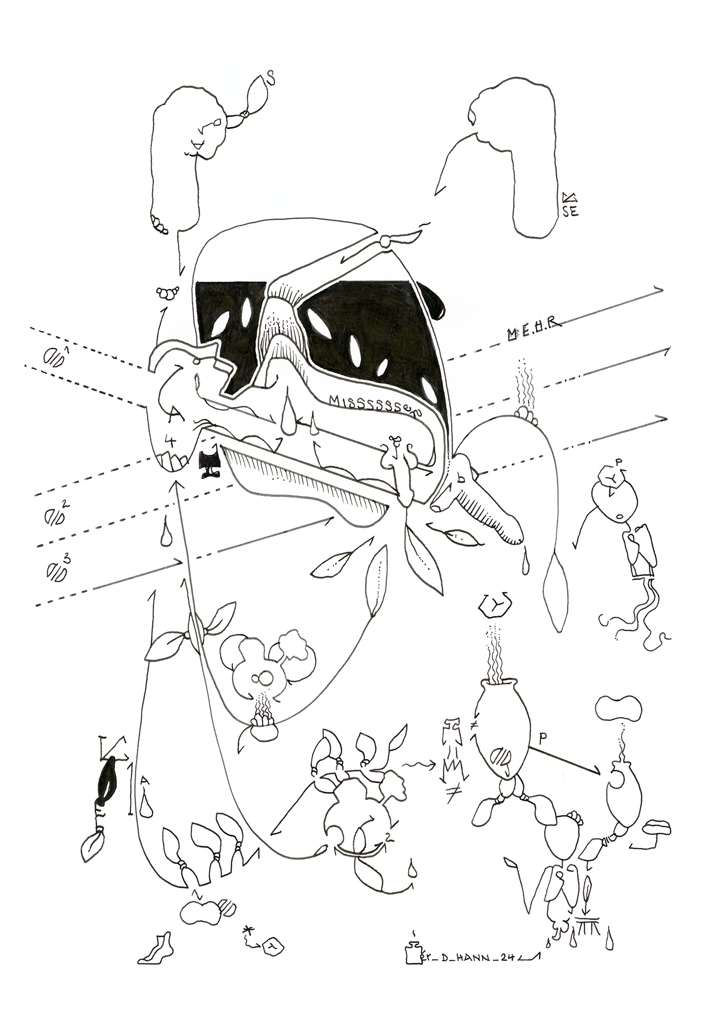 Hannes Kater Tageszeichnung (Zeichnung/drawing) vom 17.10.2024 (1414 x 2000 Pixel)