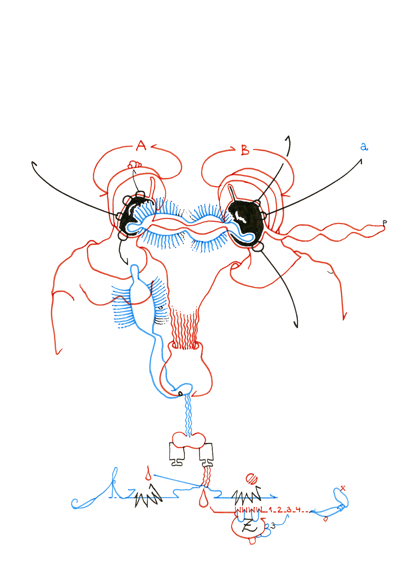 Hannes Kater Tageszeichnung (Zeichnung/drawing) vom 17.03.2025 (1414 x 2000 Pixel)