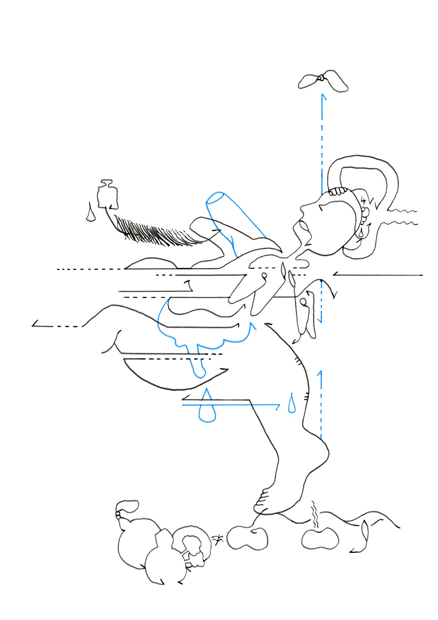 Hannes Kater  Tageszeichnung (Zeichnung/drawing) vom 05.05.2025 (1414 x 2000 Pixel)