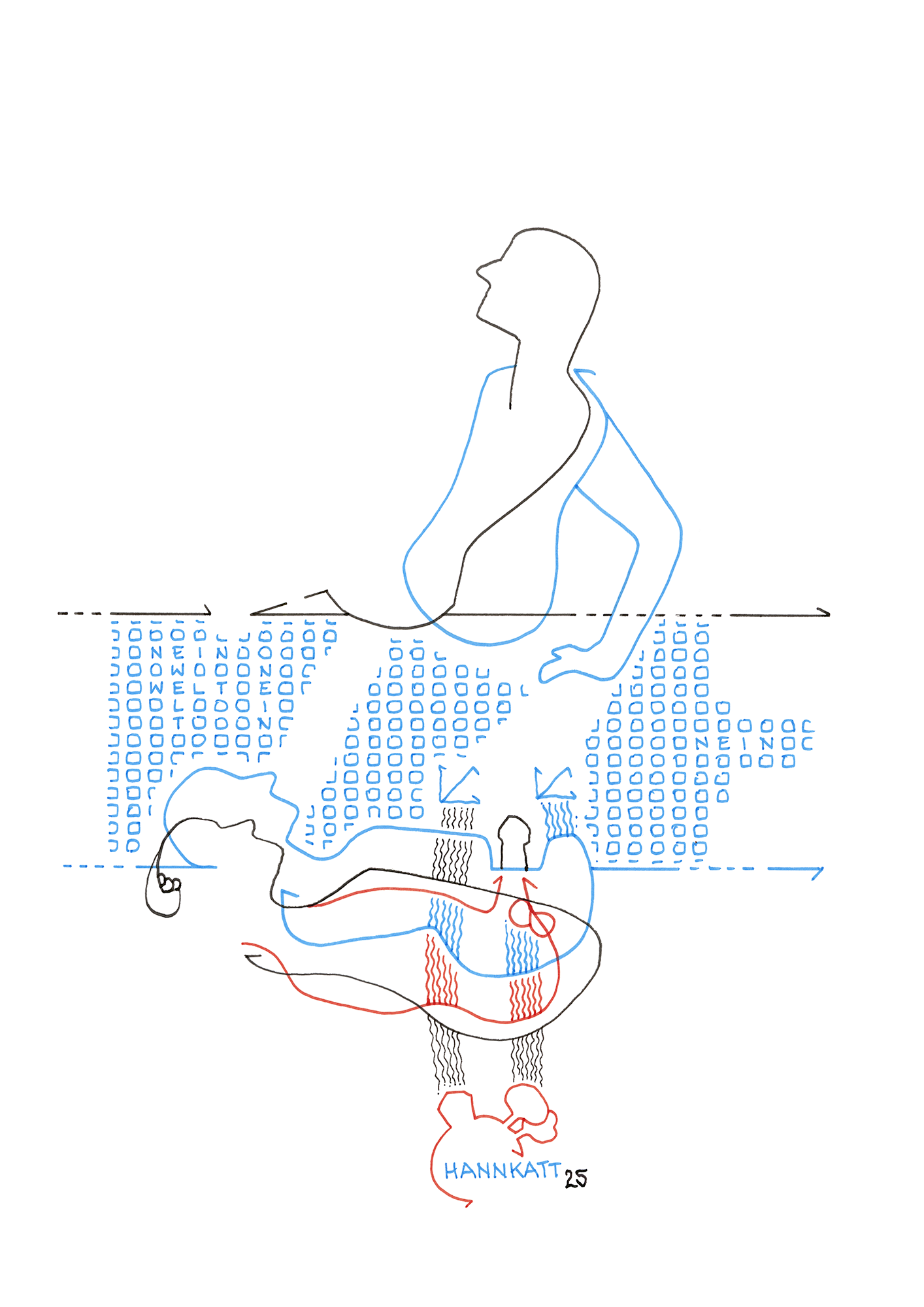 Hannes Kater  Tageszeichnung (Zeichnung/drawing) vom 23.05.2025 (1414 x 2000 Pixel)