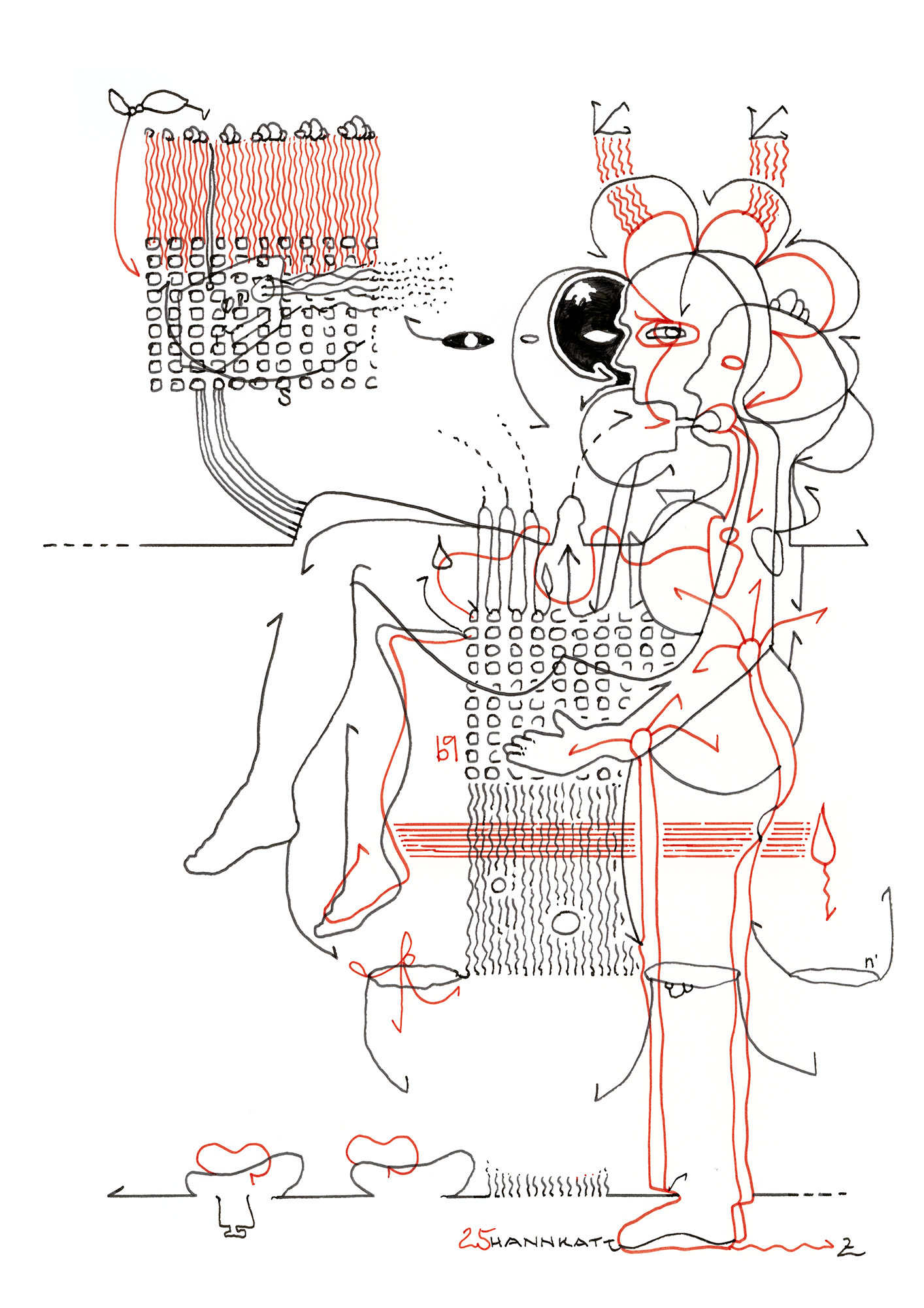 Hannes Kater  Tageszeichnung (Zeichnung/drawing) vom 30.05.2025 (1414 x 2000 Pixel)