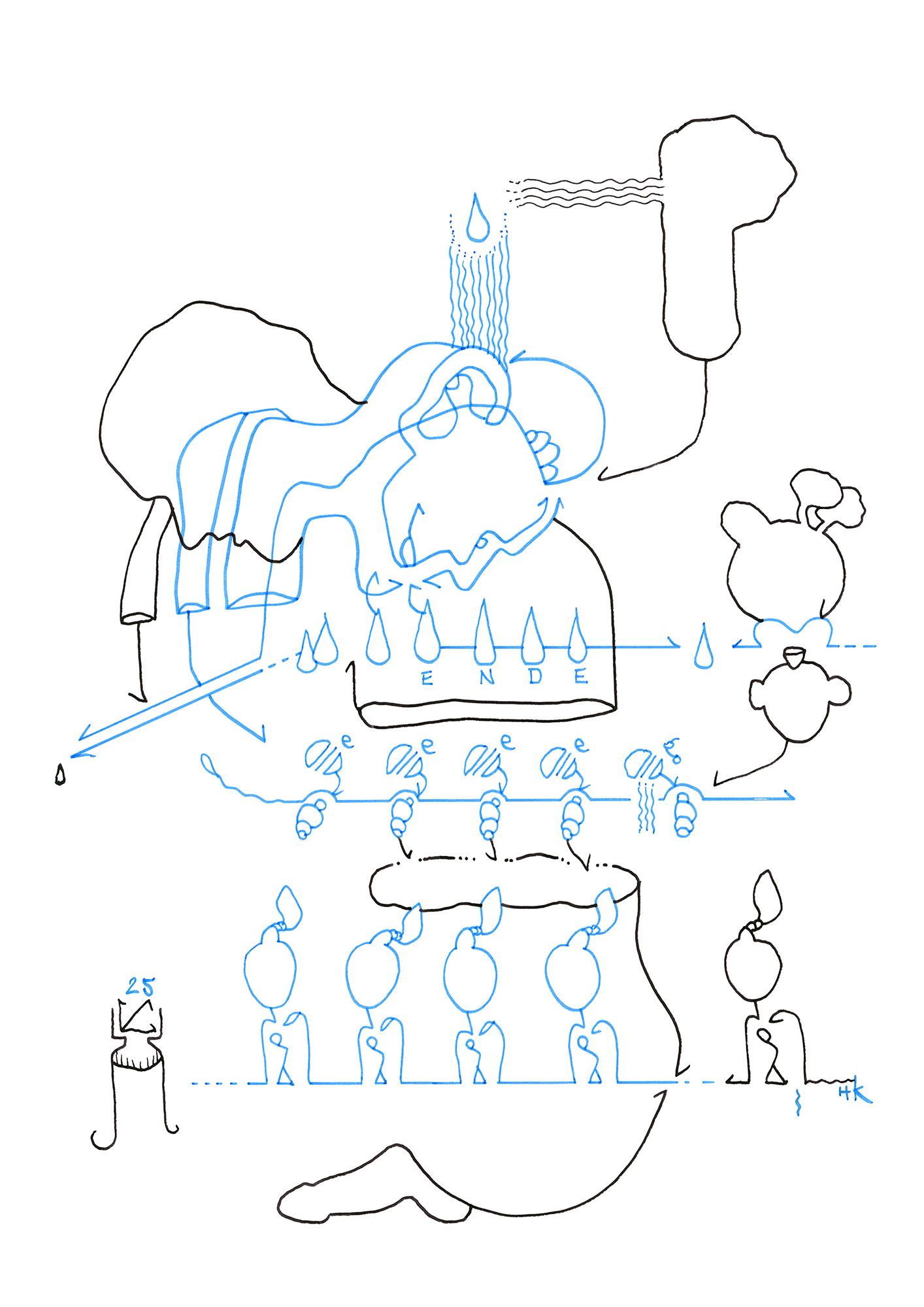 Hannes Kater  Tageszeichnung (Zeichnung/drawing) vom 04.06.2025 (1414 x 2000 Pixel)