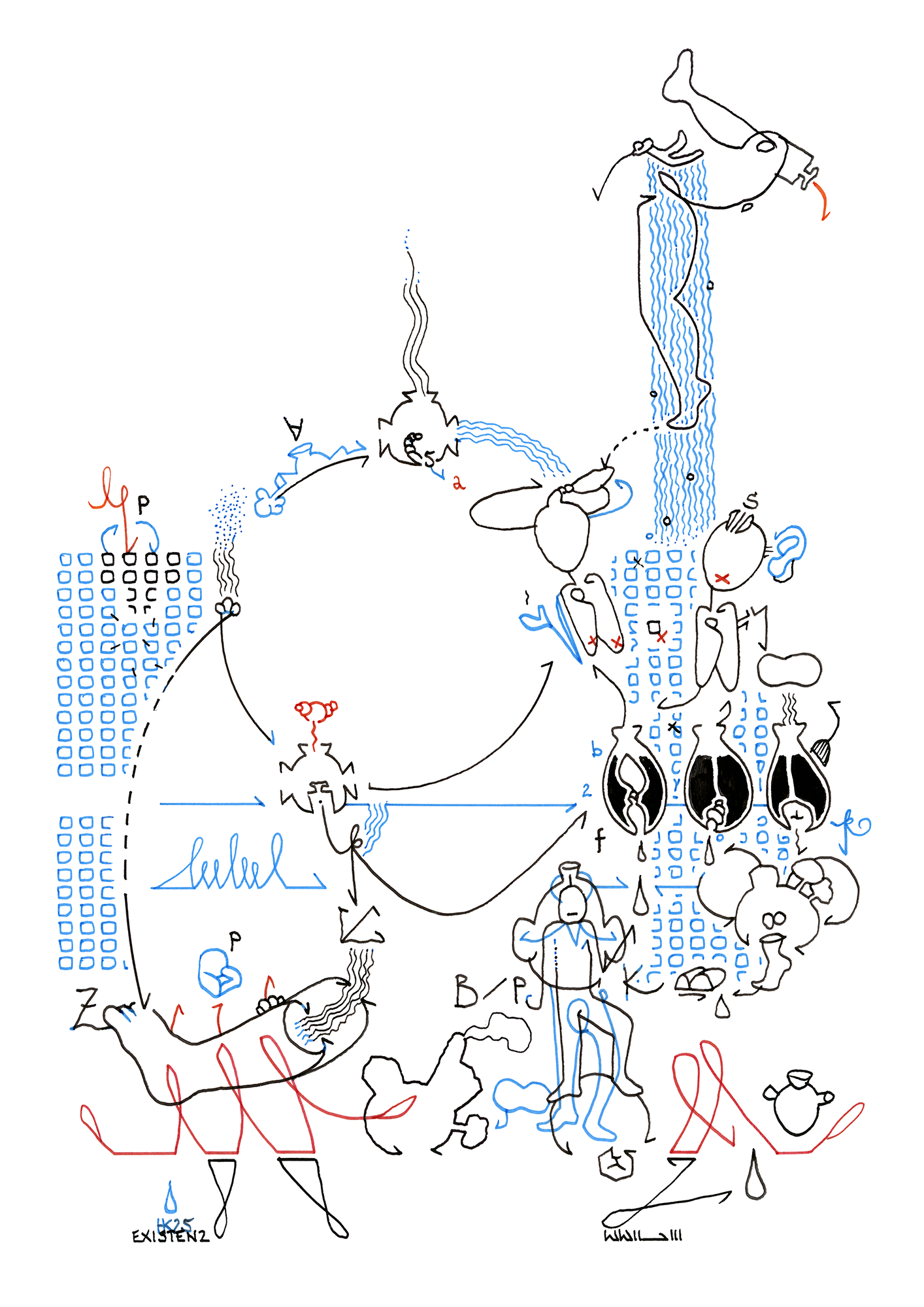Hannes Kater  Tageszeichnung (Zeichnung/drawing) vom 30.08.2025 (1414 x 2000 Pixel)