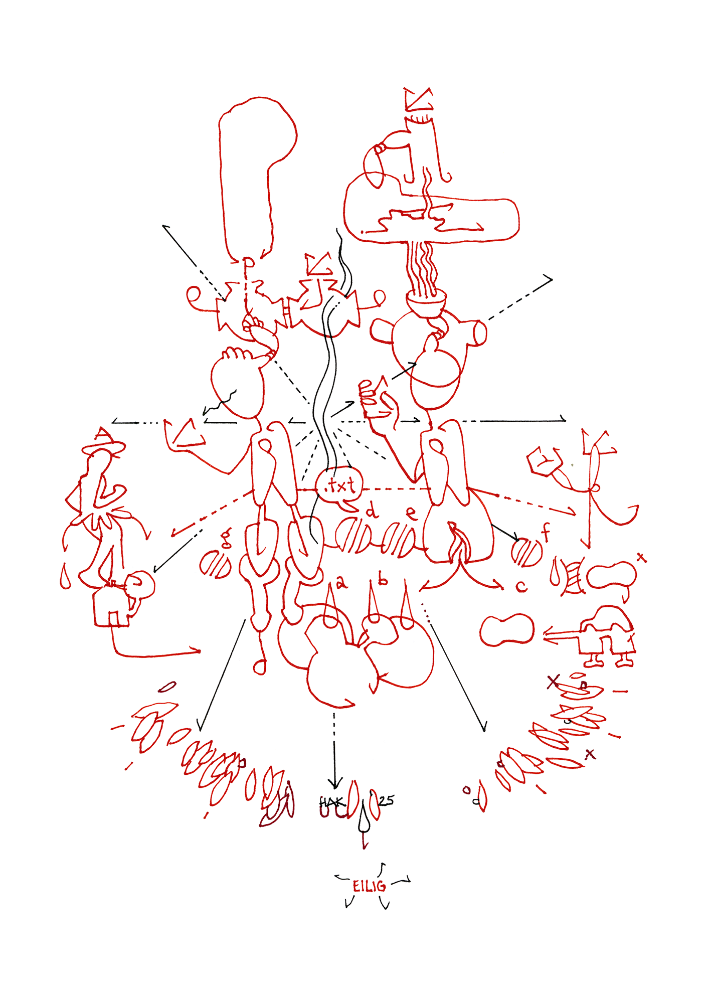Hannes Kater  Tageszeichnung (Zeichnung/drawing) vom 25.08.2025 (1414 x 2000 Pixel)