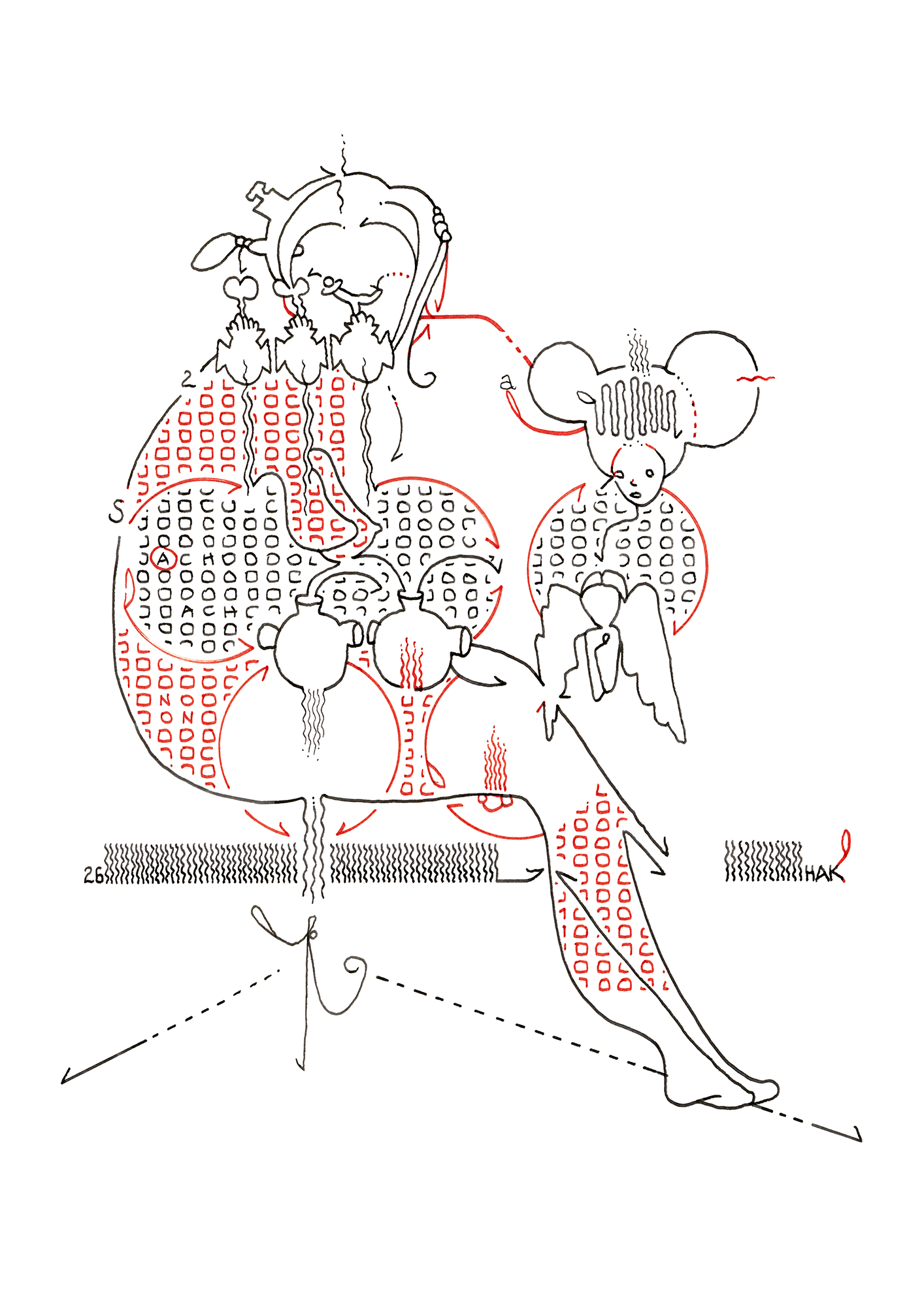 Hannes Kater  Tageszeichnung (Zeichnung/drawing) vom 19.01.2026 (1414 x 2000 Pixel)