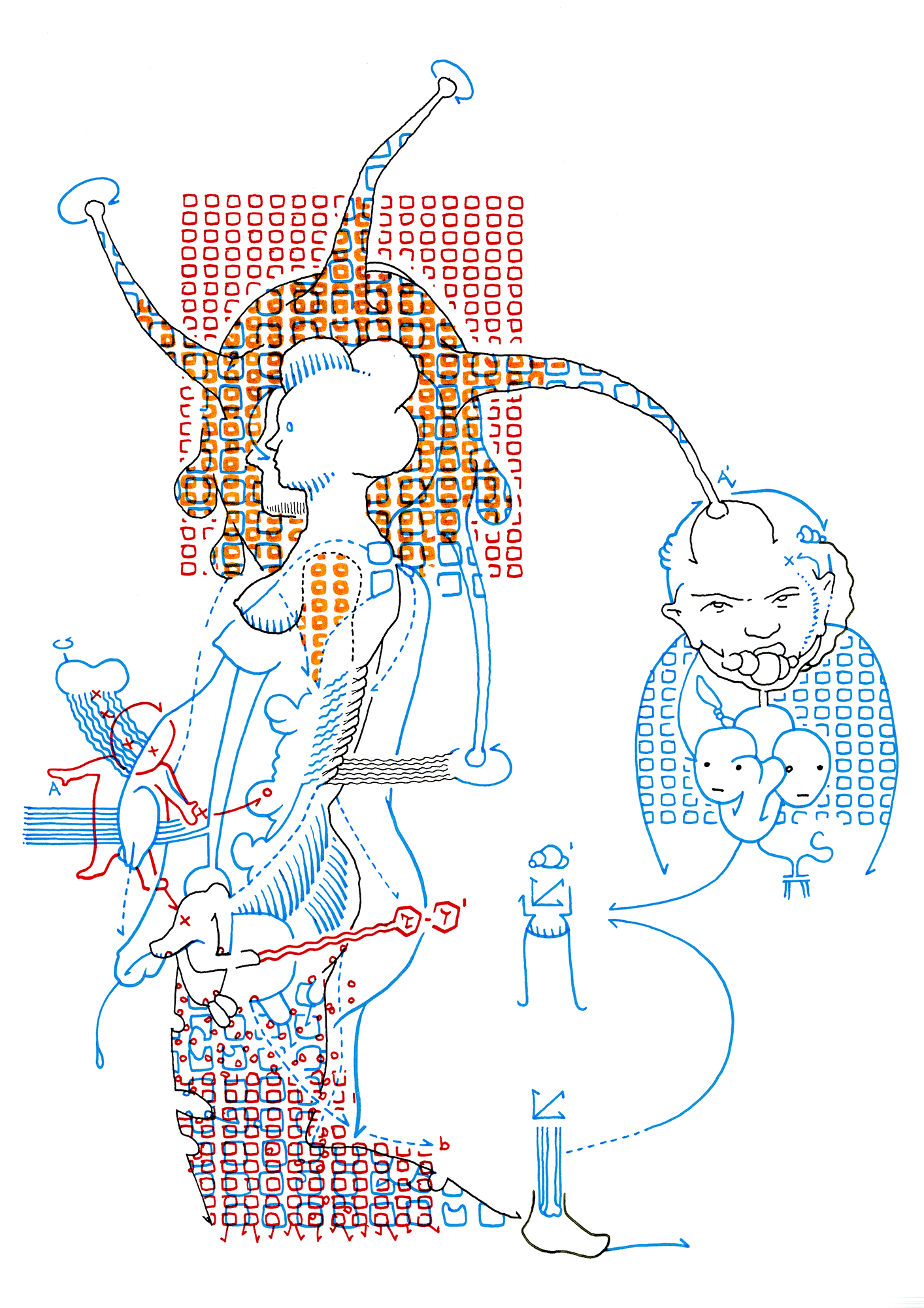 Hannes Kater  Tageszeichnung (Zeichnung/drawing) vom 16.11.2014 (1414 x 2000 Pixel)