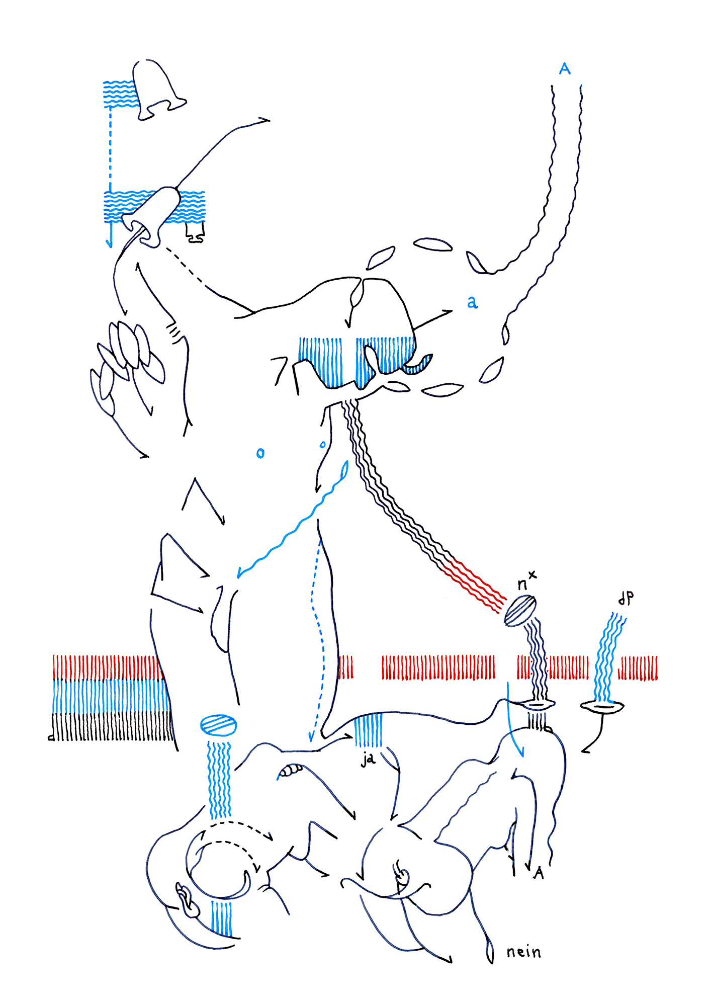 Hannes Kater  Tageszeichnung (Zeichnung/drawing) vom 29.11.2014 (1414 x 2000 Pixel)