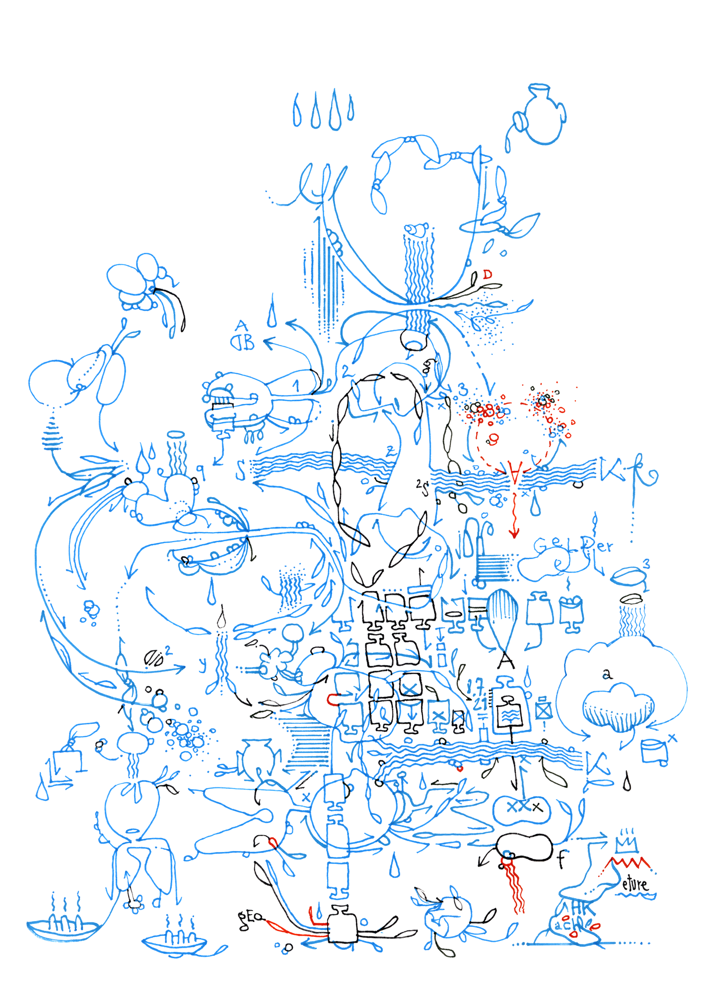 Hannes Kater: Tageszeichnung vom 08.07.2021 (1414 x 2000 Pixel)