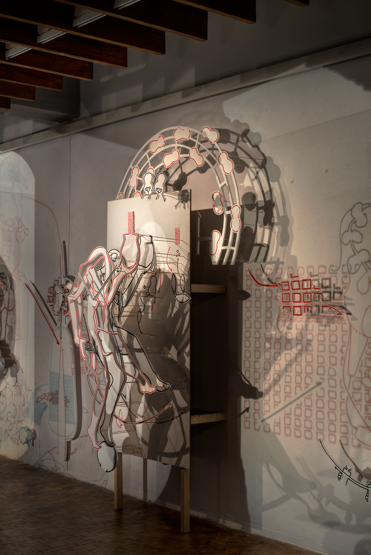 Hannes Kater: Station 5 "Mit dem Geld tanzen" von "&uuml;berbrechen", Akademie der K&uuml;nste, Hanesatenweg 2012