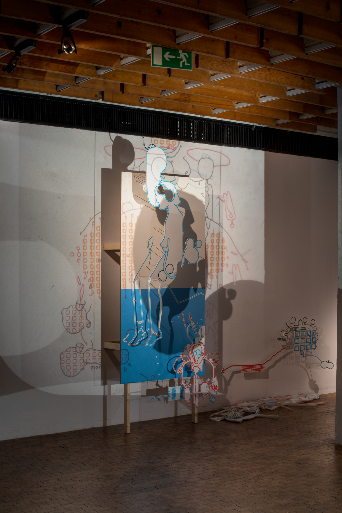 Hannes Kater: Station 2 "Dem Geld nach" f&uuml;r die Ausstellung "&uuml;berbrechen", Akademie der K&uuml;nste, Hanesatenweg 2012