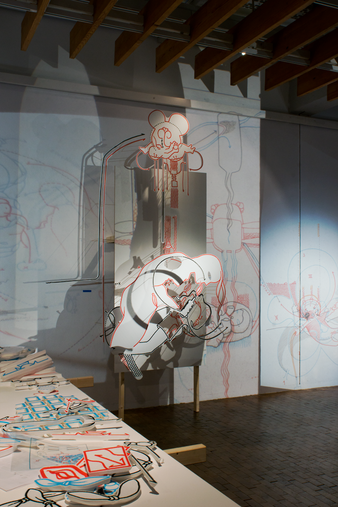 Eine von 12 Stationen aus der Raumzeichnung &uuml;berbrechen