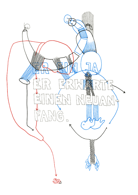 Hannes Kater - Zeichnung f&uuml;r den 14-01-2008