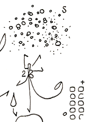 Hannes Kater  Detail einer Zeichnung aus dem Dezember 2025