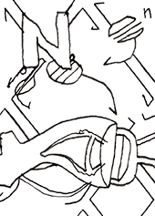 Hannes Kater  Detail einer Zeichnung aus dem Dezember 2024