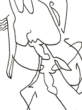 Hannes Kater  Detail einer Zeichnung aus dem Dezember 2024