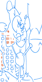 Hannes Kater  Detail einer Zeichnung aus dem Dezember 2024