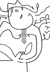 Hannes Kater  Detail einer Zeichnung aus dem Dezember 2024