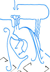 Hannes Kater  Detail einer Zeichnung aus dem Mai 2025