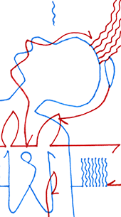 Hannes Kater  Detail einer Zeichnung aus dem Oktober 2025