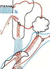 Hannes Kater  Detail einer Zeichnung aus dem Januar 2024