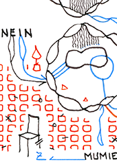 Hannes Kater  Detail einer Zeichnung aus dem Januar 2024