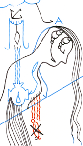 Hannes Kater  Detail einer Zeichnung aus dem Februar 2024