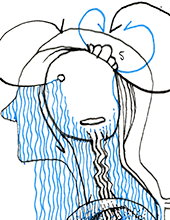 Hannes Kater  Detail einer Zeichnung aus dem Mai 2024