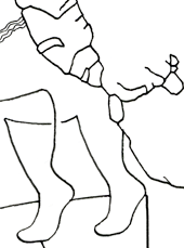 Hannes Kater  Detail einer Zeichnung aus dem Juni 2024