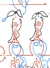 Hannes Kater  Detail einer Zeichnung aus dem September 2024