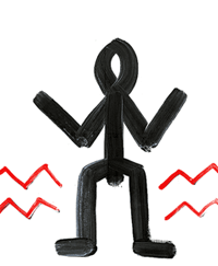 Pfeil-H&auml;nde animiert: umgearbeiter Penck