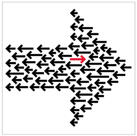 Jochen Stankowski Pfeil, Skizze 1964