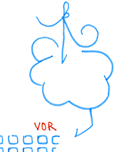 Hannes Kater  Detail einer Zeichnung aus dem April 2023