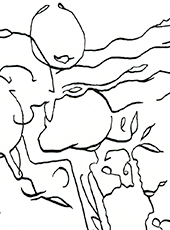 Hannes Kater  Detail einer Zeichnung aus dem Mai 2023