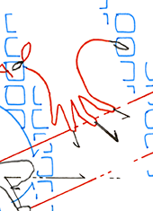 Hannes Kater  Detail einer Zeichnung aus dem Juni 2023