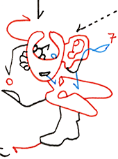 Hannes Kater  Detail einer Zeichnung aus dem August 2023