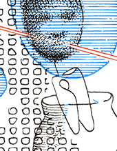 Hannes Kater  Detail einer Zeichnung aus dem August 2023