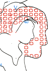 Hannes Kater  Detail einer Zeichnung aus dem September 2023