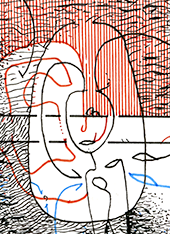 Hannes Kater  Detail einer Zeichnung aus dem November 2023