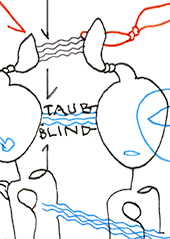 Hannes Kater  Detail einer Zeichnung aus dem Dezember 2023