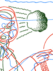 Hannes Kater  Detail einer Zeichnung aus dem Jahr 1996