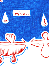 Hannes Kater  Detail einer Tageszeichnung, November 2022