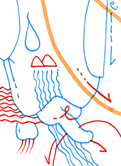 Hannes Kater  Detail einer Tageszeichnung, November 2022