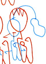 Hannes Kater  Detail einer Tageszeichnung, Dezember 2022