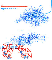 Hannes Kater  Detail einer Tageszeichnung, Dezember 2022